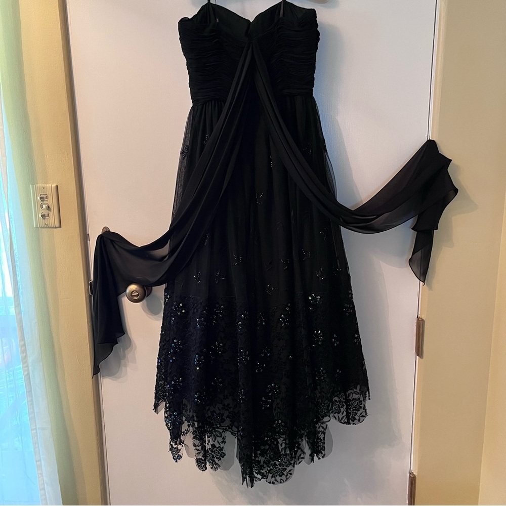 Stunning Black strapless evening dress